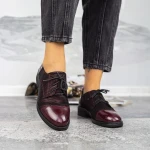 Női alkalmi cipő 2BQ1 Burgundia » MeiShoes.ro