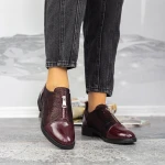 Női alkalmi cipő 2BQ2 Burgundia » MeiShoes.ro