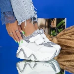 Női sportcipő platformmal 2W251 Ezüst » MeiShoes.ro