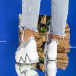 Női sportcipő platformmal 2W251 Ezüst » MeiShoes.ro