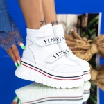 Női sportcipő platformmal 2W252 Fehér » MeiShoes.ro