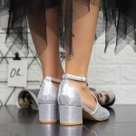 Vastag sarkú cipő 2YXD30 Ezüst » MeiShoes.ro