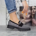 Női alkalmi cipő 2BQ9 Fekete » MeiShoes.ro
