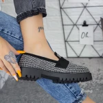 Női alkalmi cipő 2BQ9 Fekete » MeiShoes.ro