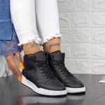 Női sportcipő 2XJ63 Fekete » MeiShoes.ro