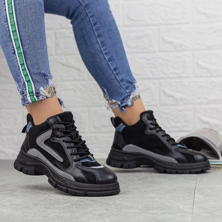 Női bakancs 2N20 Fekete » MeiShoes.ro