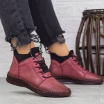 Női bakancs 2061 Burgundia » MeiShoes.ro