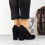 Vastag sarkú cipő 2YXD33 Fekete » MeiShoes.ro