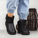 Női bakancs 2N1 Fekete » MeiShoes.ro