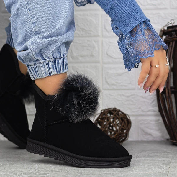 Női bakancs 2N3 Fekete-Szürke » MeiShoes.ro