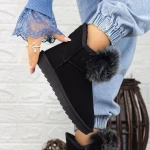 Női bakancs 2N3 Fekete-Szürke » MeiShoes.ro