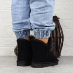 Női bakancs 2N3 Fekete-Szürke » MeiShoes.ro
