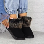 Női bakancs 2N3 Fekete-Világosbarna » MeiShoes.ro