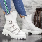 Női bakancs 2MX381 Fehér » MeiShoes.ro