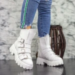 Női bakancs 2MX381 Fehér » MeiShoes.ro