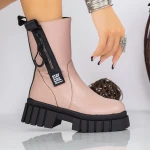 Női platform bakancs 2WL306 Rózsaszín » MeiShoes.ro