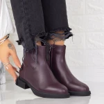 Női bakancs ZJN003 Burgundia » MeiShoes.ro