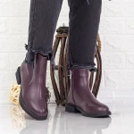 Női bakancs ZJN003 Burgundia » MeiShoes.ro