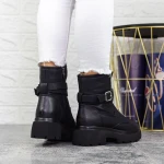 Női platform bakancs 2MX513 Fekete » MeiShoes.ro