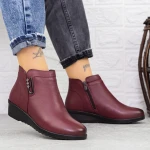 Női bakancs 500 Burgundia » MeiShoes.ro