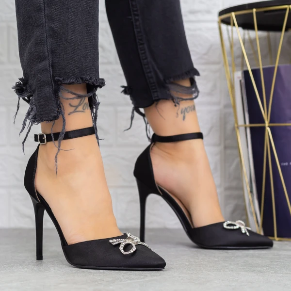 Stiletto cipő KV60 Fekete » MeiShoes.ro